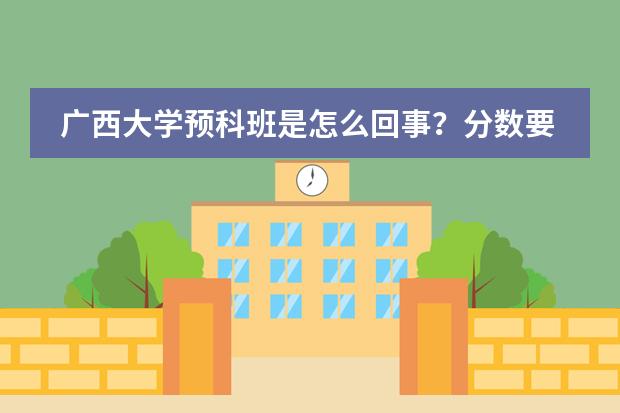 廣西大學(xué)預(yù)科班是怎么回事？分?jǐn)?shù)要得怎么樣？?jī)r(jià)錢如何？圖片