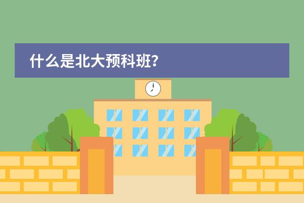 什么是北大預科班？圖片