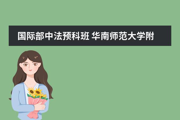 國際部中法預科班 華南師范大學附屬中學南海實驗高級中學國際班圖片