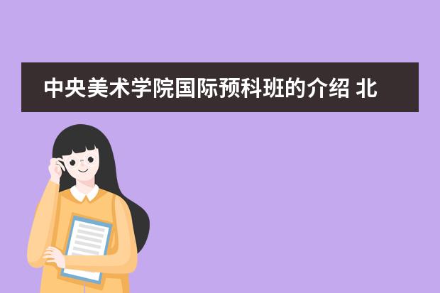 中央美術(shù)學院國際預科班的介紹 北京升學率排名前三的國際藝術(shù)高中都有誰？圖片