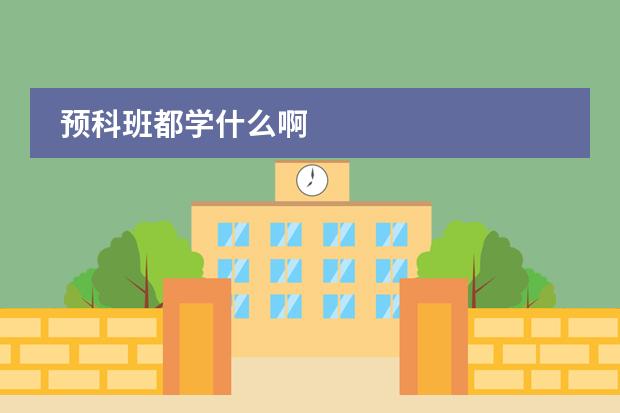 預(yù)科班都學(xué)什么啊圖片