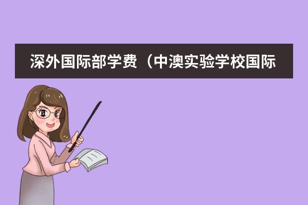 深外國際部學(xué)費（中澳實驗學(xué)校國際部學(xué)費）圖片