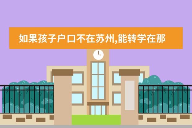 如果孩子戶口不在蘇州,能轉(zhuǎn)學(xué)在那兒的私立學(xué)校上學(xué)嗎?圖片