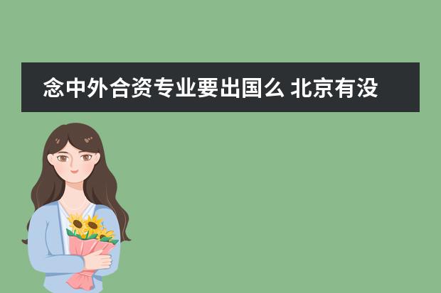 念中外合資專業(yè)要出國么 北京有沒有外地孩子能讀高中的接收學(xué)校？私立的也行圖片