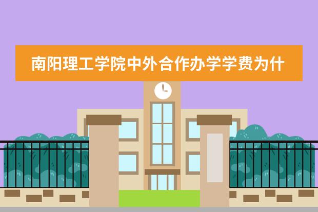 南陽理工學(xué)院中外合作辦學(xué)學(xué)費(fèi)為什么高圖片