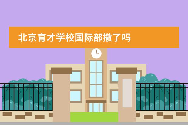 北京育才學(xué)校國際部撤了嗎圖片