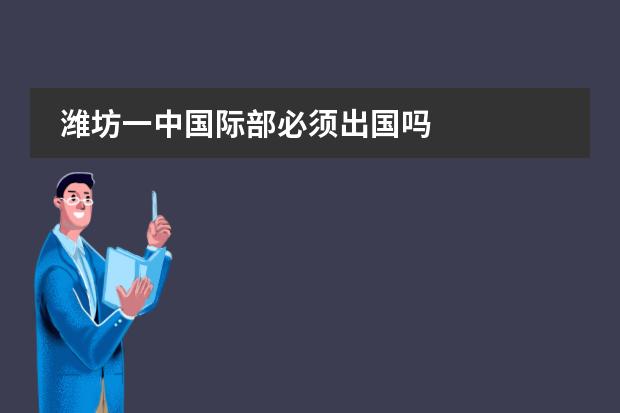 濰坊一中國際部必須出國嗎圖片