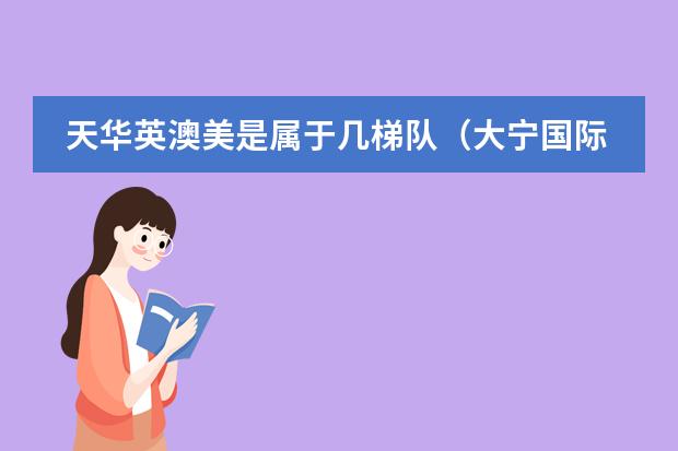 天華英澳美是屬于幾梯隊(duì)（大寧國際學(xué)校是幾梯隊(duì)的）圖片