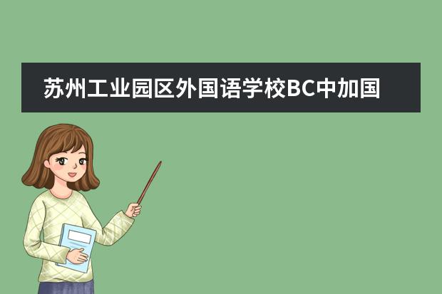 蘇州工業(yè)園區(qū)外國語學校BC中加國際高中 協(xié)和的教科有一個加拿大國際中學課程，是加拿大BC省高中課程，這個BC課程好不好？
