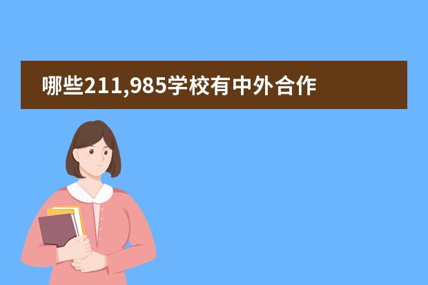 哪些211,985學(xué)校有中外合作辦學(xué)圖片